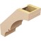 Ekena Millwork 5-inch W x 12-inch D x 12-inch H Balboa Rough Cedar Woodgrain TimberThane Knee Brace, Primed BRCUR05X12X12BOARCPR - alternate 5